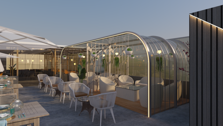 Aayu Residency & Restro Outside Sitting area view 3